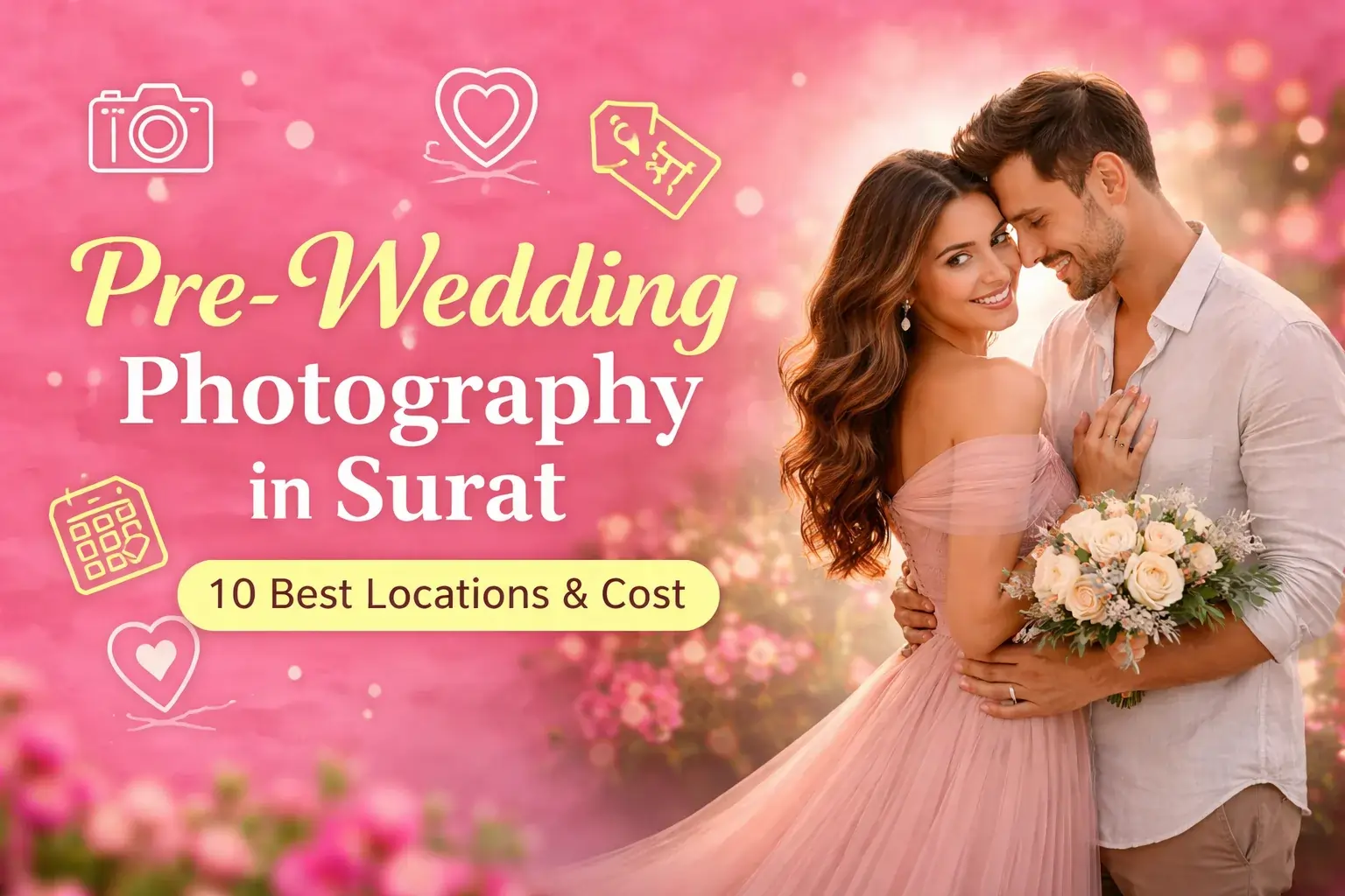 Pre-Wedding Photography in Surat: 10 Best Locations & Costs