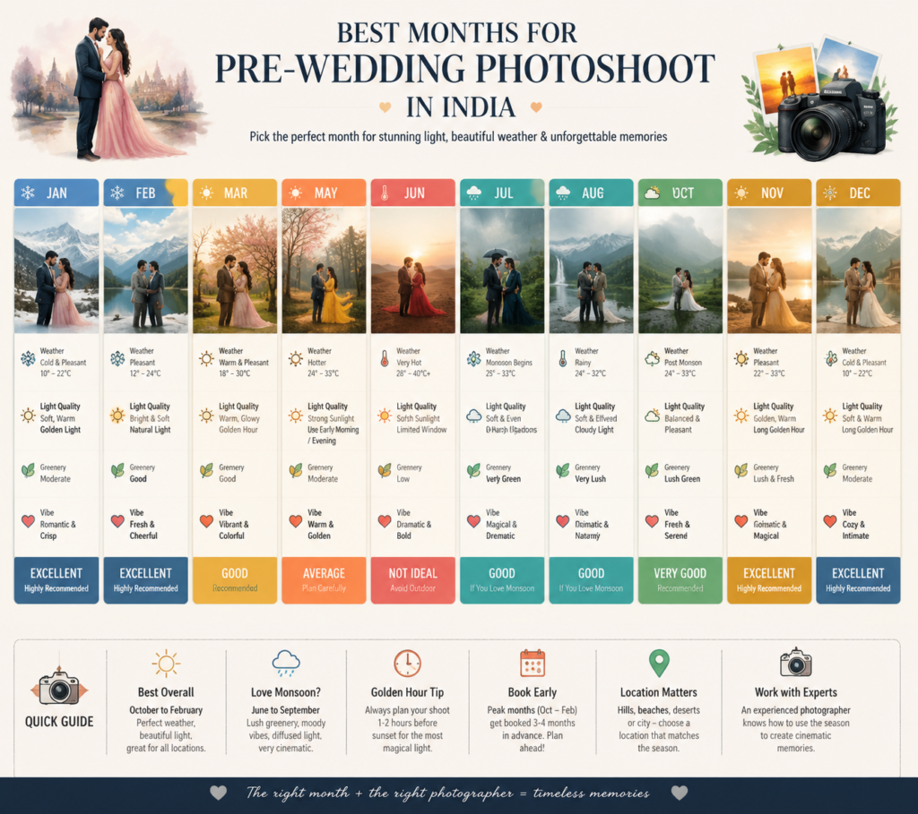 pre wedding month guide india
